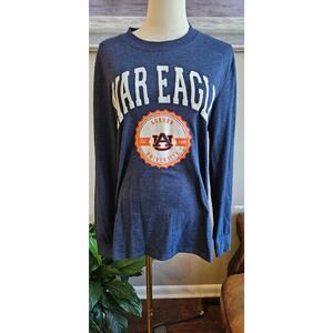 NWT Gameday Couture Auburn University War Eagle Pullover Shirt Women Size M Blue